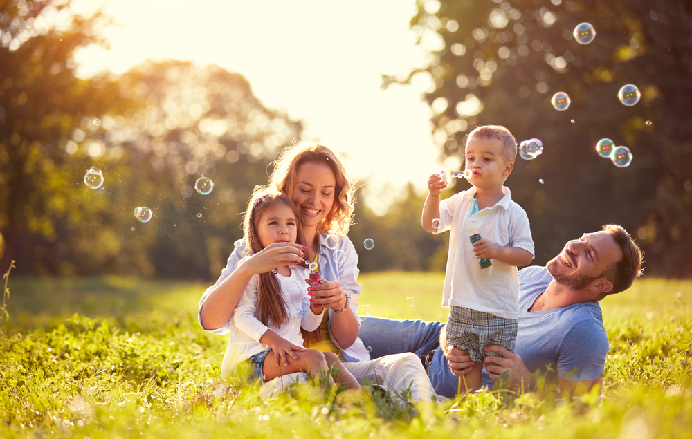 familia na natureza
