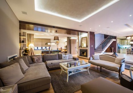 sala de apartamento luxuoso