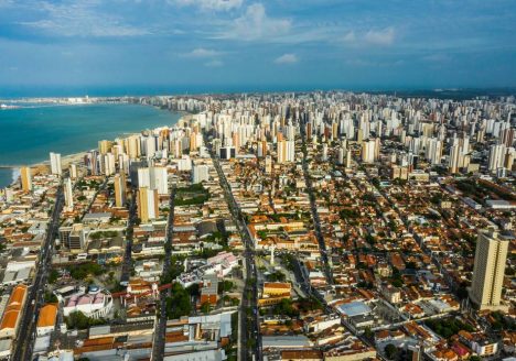 bairro aldeota mostrado de cima
