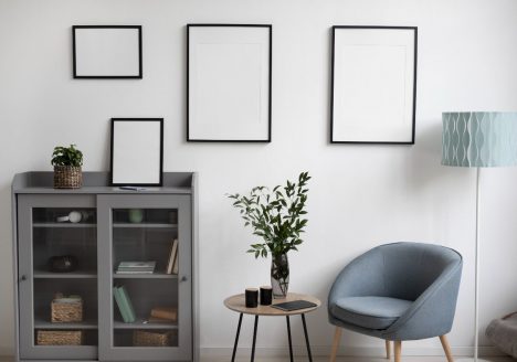 decoração de parece com espaço morto